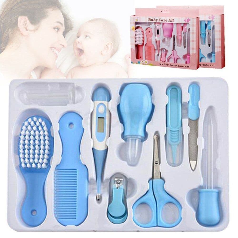 Baby Health Care Kit Newborn Kid Care Baby Kit Grooming Set Thermometer Clipper Scissor Brush for Newborns Baby brand logo Non Brand